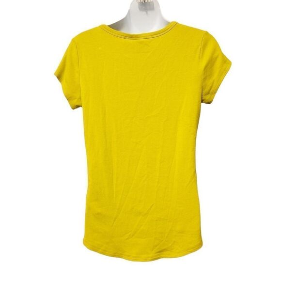 2/$20 Vintage Cynthia Rowley green/yellow causal top - Picture 3 of 4